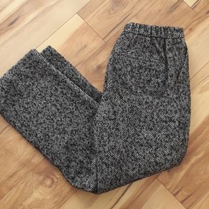 NWT Oak + Fort black and white straight pants